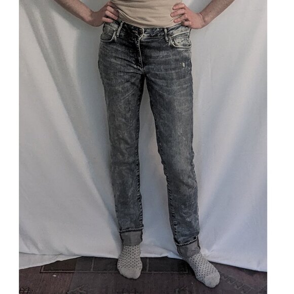 Cotton Jeans Acid washed - H&M - 29 (like a 6/ 30 fits too)- Stone-washed - Picture 2 of 11